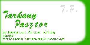 tarkany pasztor business card